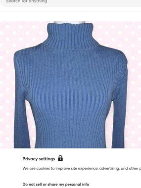 Blue LLBean Turtleneck Sweater Size M - Like/Make an Offer 4 Discounted Shipping